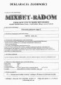 Deklreacja zgodności szamba betonowego - Cesspool