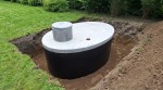 Szambo betonowe owalne cylindryczne  zbiornik na ścieki 12 m3 